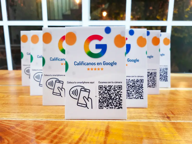 Lote Multi Sucursal: 10 letreros NFC y QR para varias mesas o sucursales