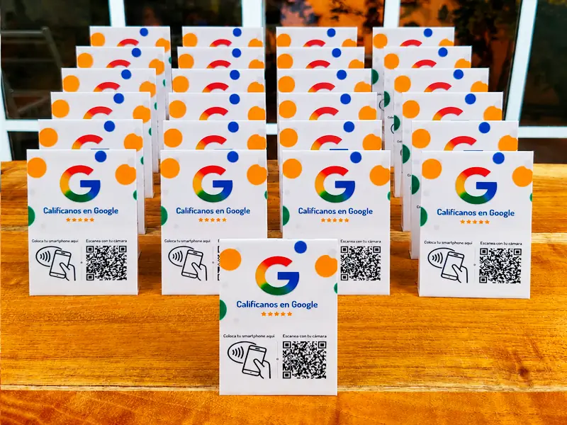 Lote de 25 letreros NFC y QR para agencias y revendedores